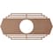 Ekena Millwork Chrysler Wood Fretwork Pierced Ceiling Medallion, Wood (Paint Grade), 32"W x 16"H x 8 3/8"ID x 3/8"T CMWP32X16X0375CSMF - alternate 5